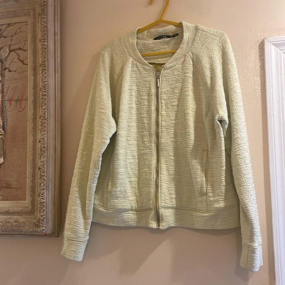 Halston bomber sweater